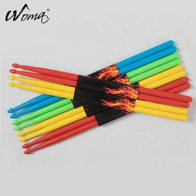 Colorful Durable 5A/7A Plastic/Nylon Drum Stick