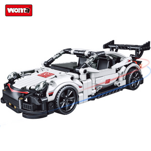 WOMA TOYS Boy Technic Speed Racing Sport Car Model Assembly DIY Mechanical Building Block Bricks Construction CAR Toy Set