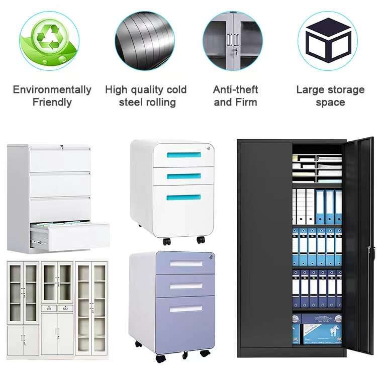 Lateral 3 Drawer Metal The File Wardrobe 3doors Slim Version Deep 2-drawer 4 Layer Cabinets. A4 Movable Filing Cabinets