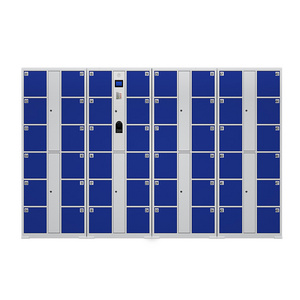 12 Doors Digital Steel Staff Metal H 200 X W310x L Food Delivery Storage 2 Sided Smart-parcel-locker Smart Locker