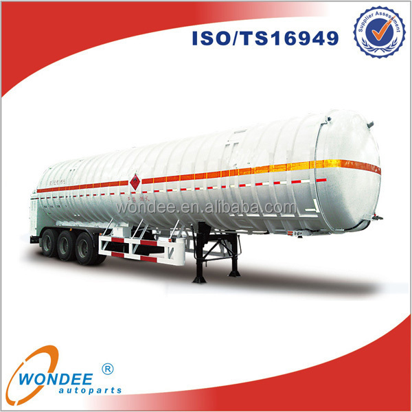 LNG Transport Truck Tank semi trailer Liquid Nitrogen Trailer for Sale