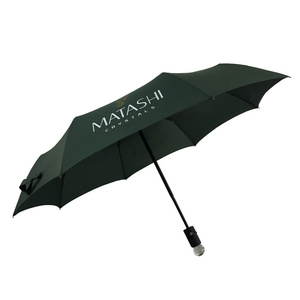 Promotional Good Quality Gift 8panels Foldable Plastic 190T Pongee Fabric Handle Citizen Umbrella with Crystal Ball