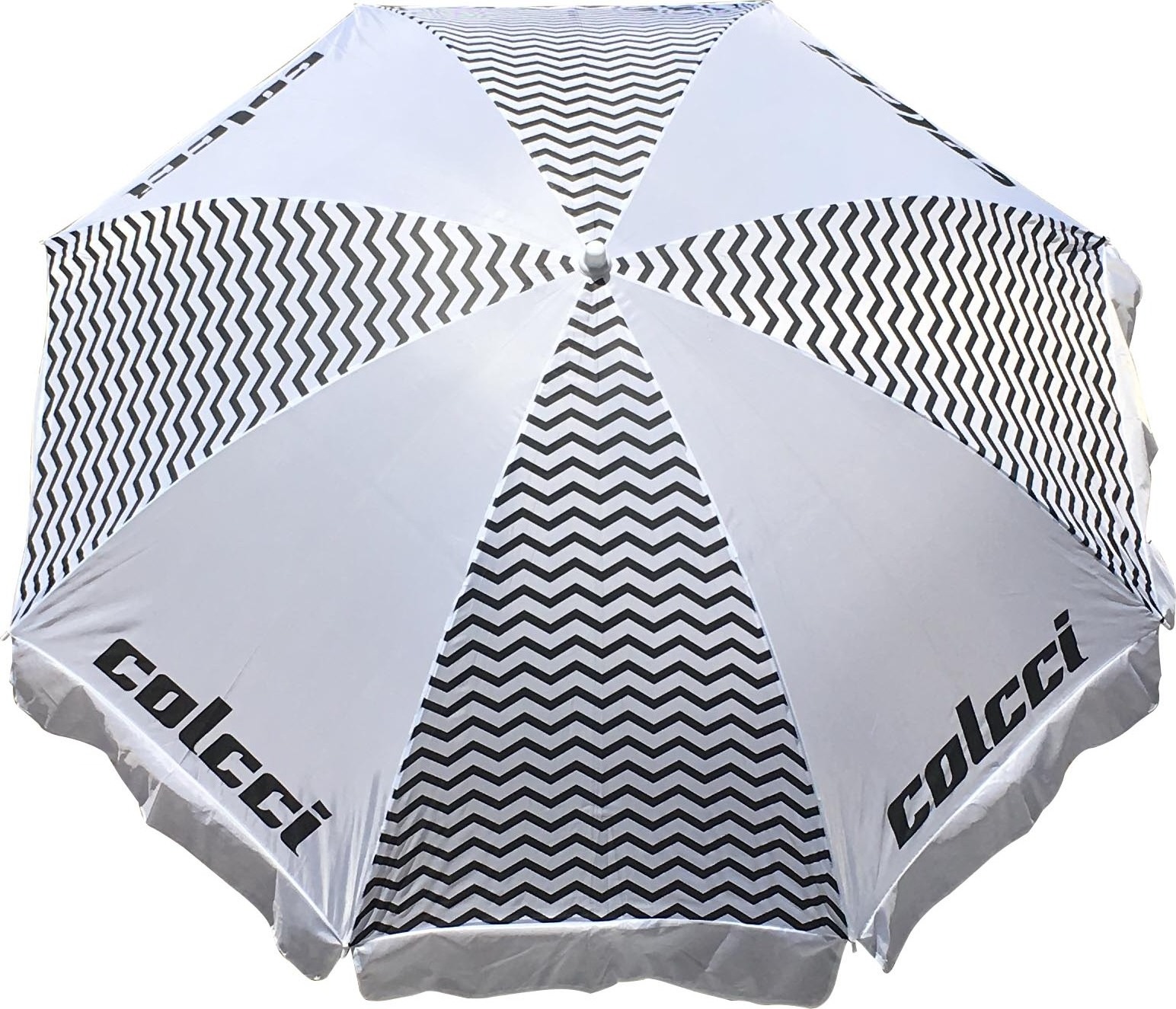 36inch logo printed white outdoor beach umbrella with fringe