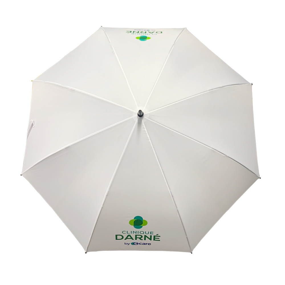 High Quality Wholesale Custom Logo Printed 30Inch 8K Automatic Open Strong Windproof Golf Umbrella With Umbrella Bag