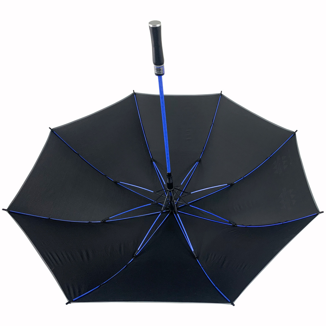 27 inch colored fiberglass frame automatically opens golf umbrella with logo