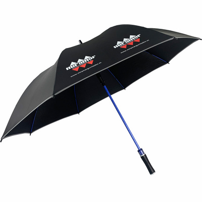 27 inch colored fiberglass frame automatically opens golf umbrella with logo