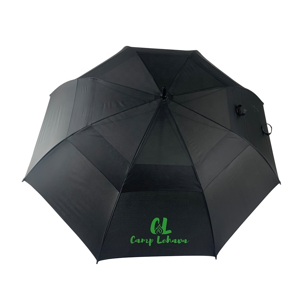 High Quality Novelty 30Inch Customize Umbrella Double Canopy Golf Umbrella With Logo Printing