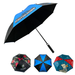 High Quality Wholesale Custom Logo Digital Full Printed 30Inch 8K Auto Open UV Protection Strong Windproof Golf Umbrella