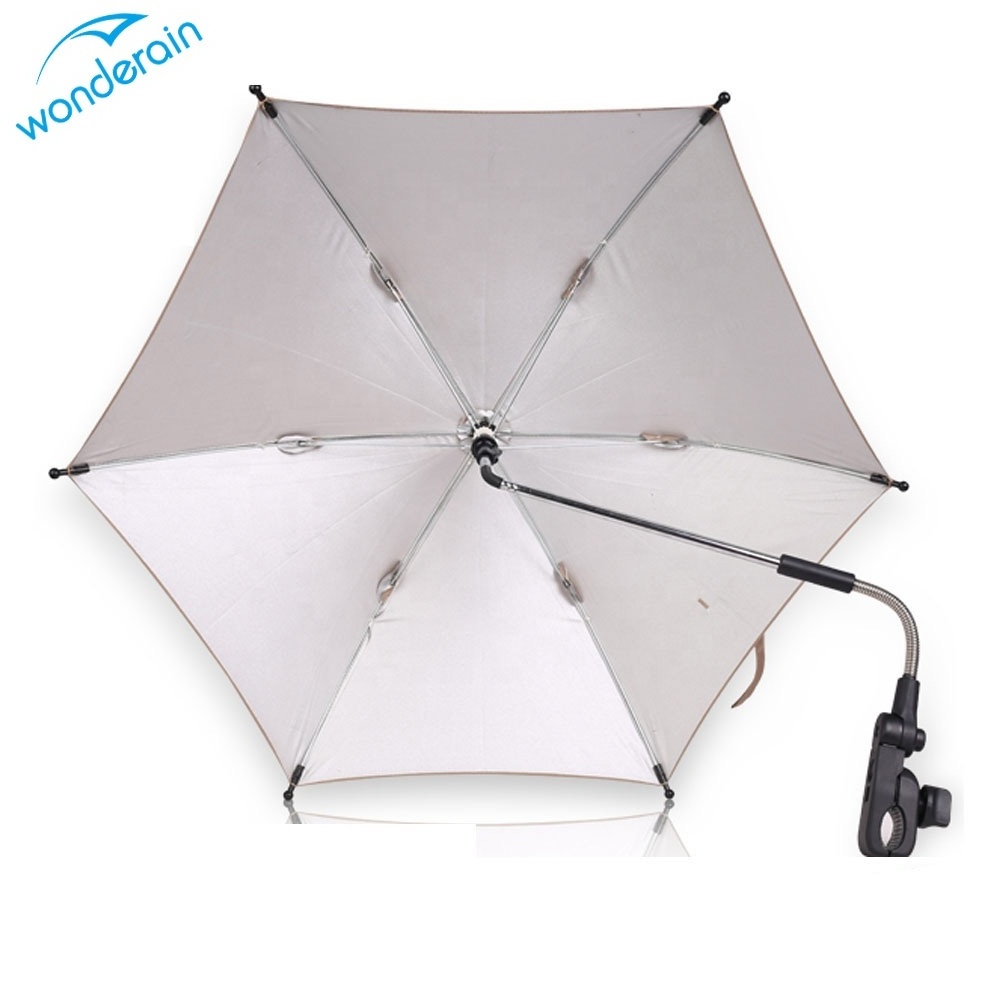 14Inch UV protection baby stroller clip umbrella