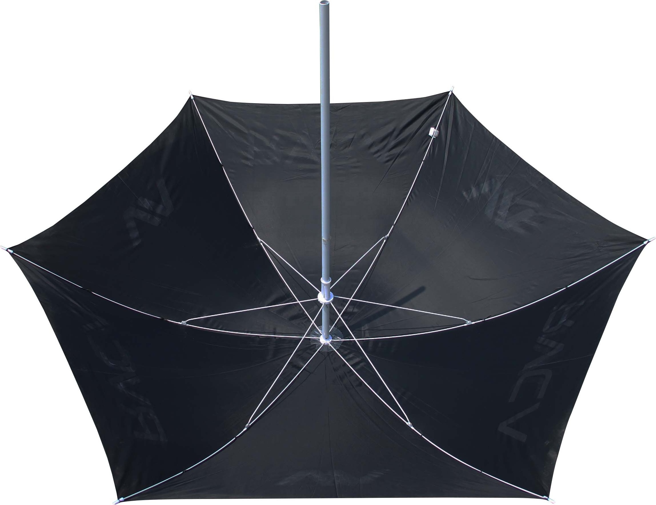 36inch black color promotional beach umbrella with logo print