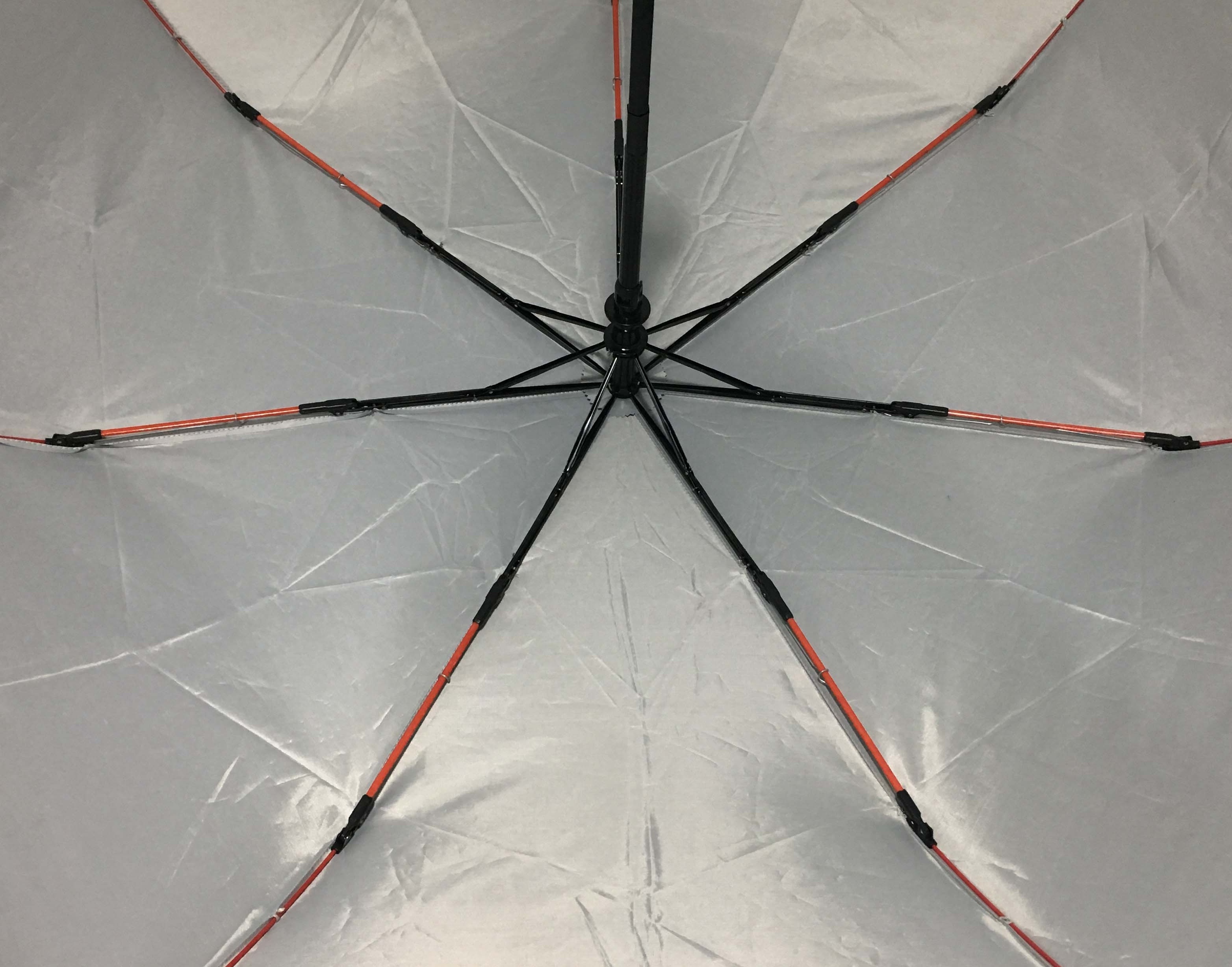 21inch three fold fully automatic waterproof safety reflective umbrella