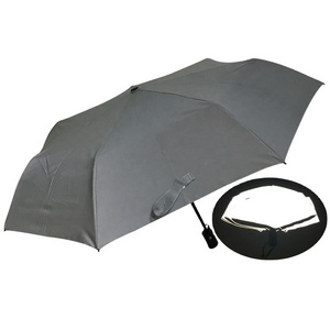 21inch three fold fully automatic waterproof safety reflective umbrella