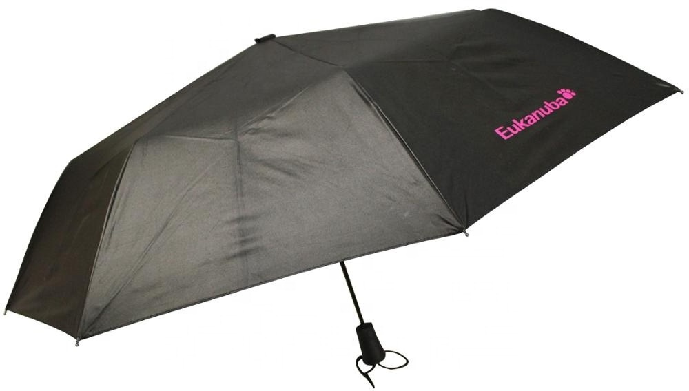 21inch 3 fold semi-automatic dog picture inside full printed umbrella