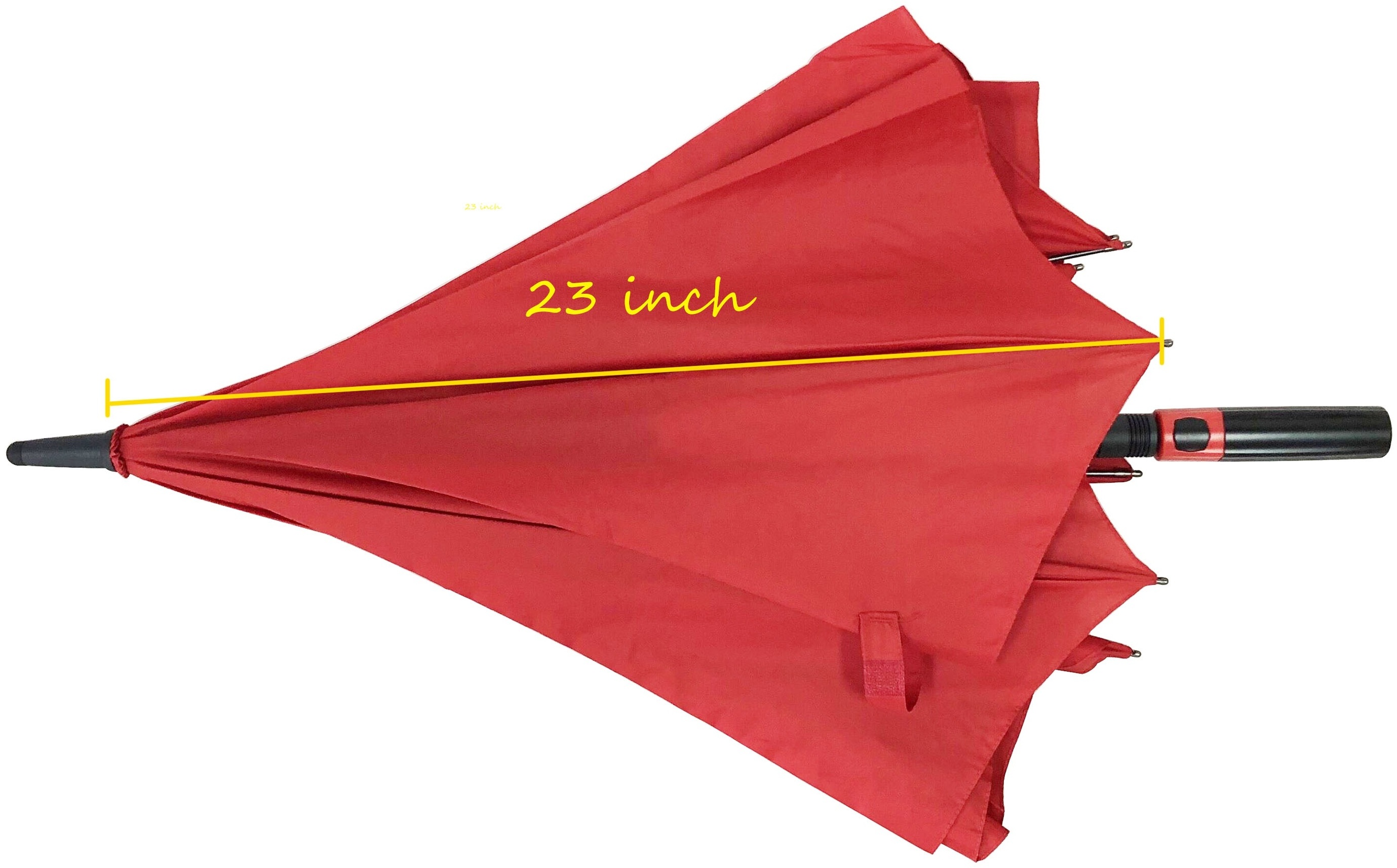 2022 innovative 23 inch open to 28 inch red extensible umbrella golf double layers with air vents