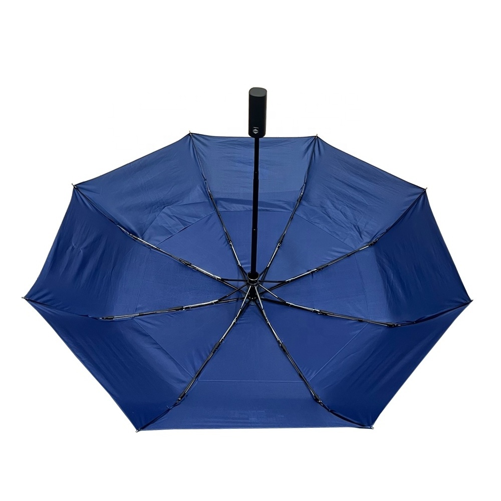 Hot Sale 21Inch 8Ribs  Auto Open Close  Double Layers 3 Fold Umbrella  With Logo Printing