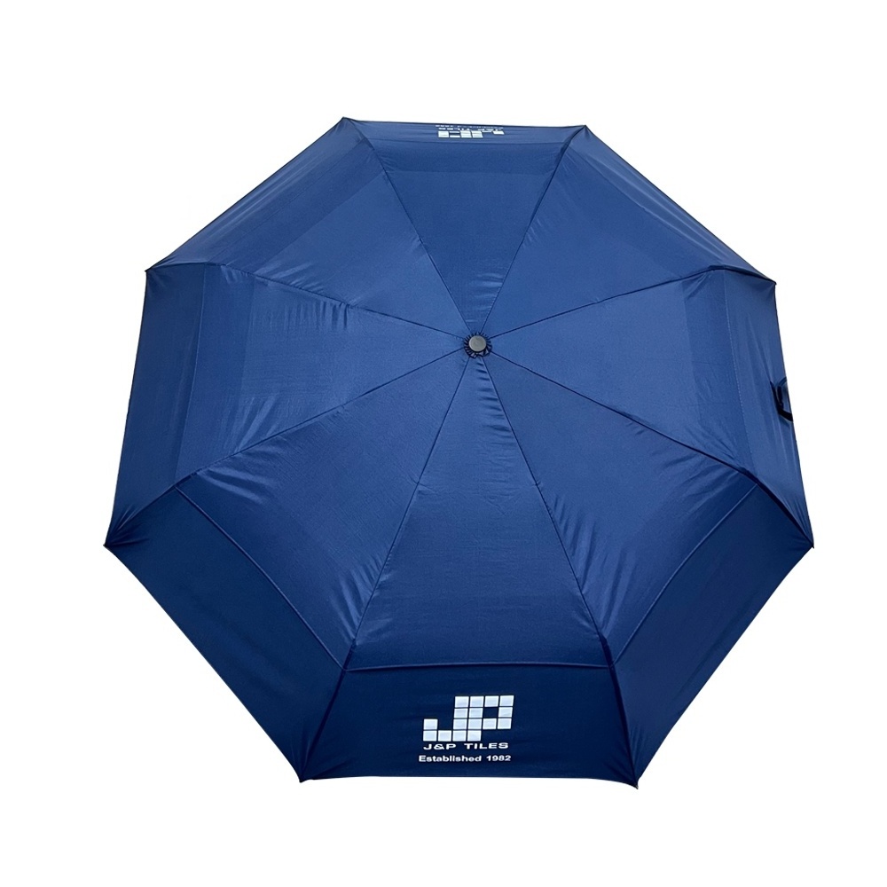 Hot Sale 21Inch 8Ribs  Auto Open Close  Double Layers 3 Fold Umbrella  With Logo Printing