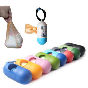 Disposable Plastic portable pet waste  poop bags with dispenser baby nappy changing garbage collection diaper bag holder