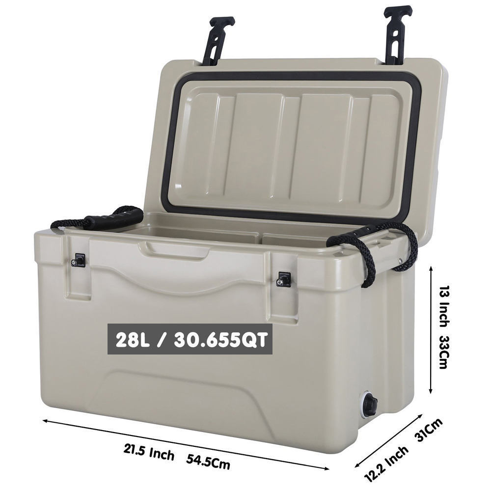 28L Rotomolded Coolersolar Freezer Portable Beer Can Ice Cooler Box