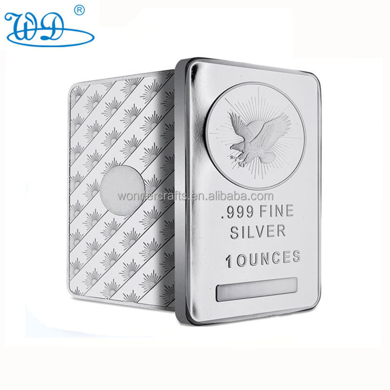 manufacturer free sample iron silver bars bullion bar personalized logo 1 gram silver bar