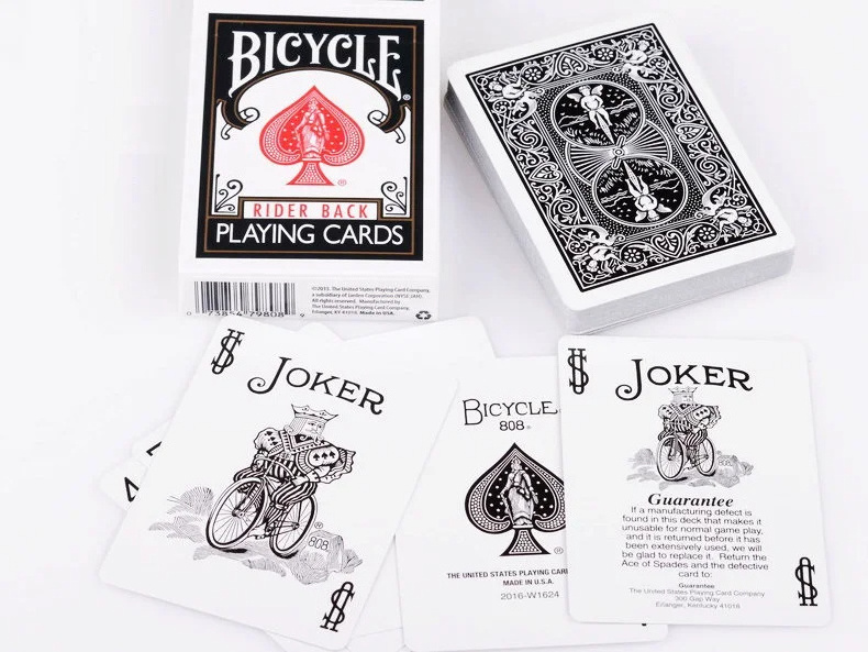 Wholesale bike playing cards Black deck poker Poker Magic magic props family party entertainment PVC waterproof playing cards