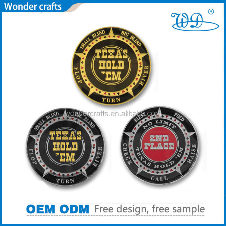 High quality gambling house used die casting enamel stainless steel gold plating royal professional poker chips