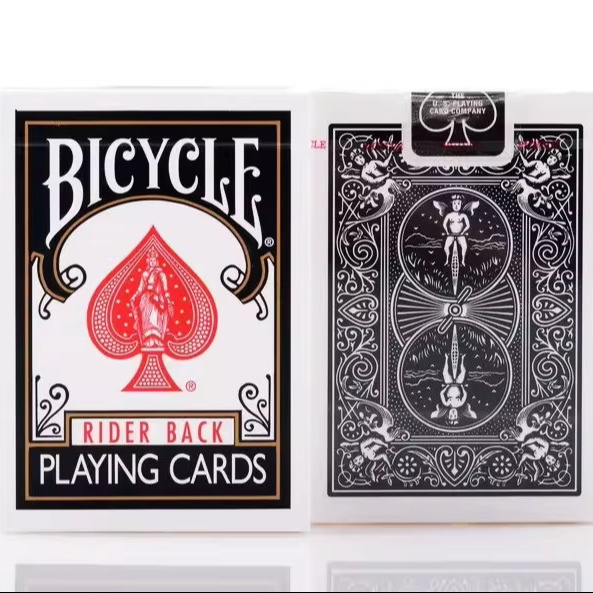 Wholesale bike playing cards Black deck poker Poker Magic magic props family party entertainment PVC waterproof playing cards