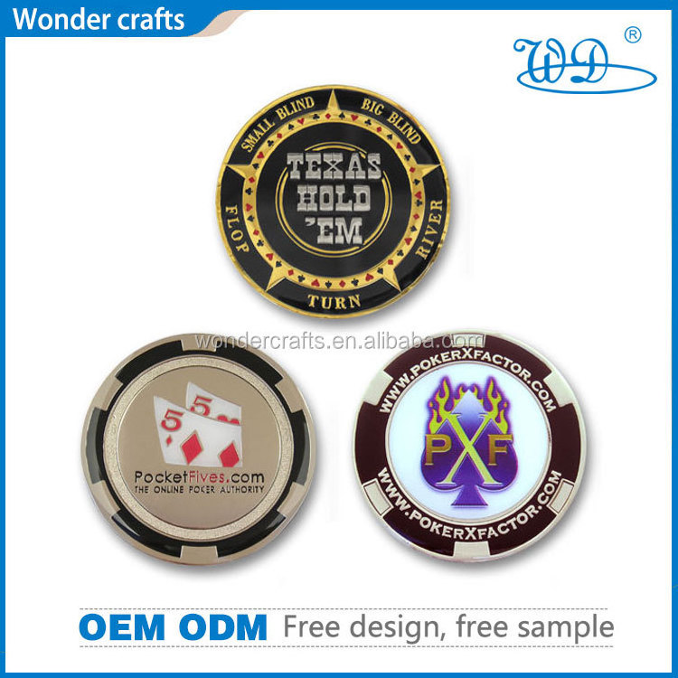 Advertising metal crafts souvenir coin bronze antique gold plating full color enamel stamp poker chips