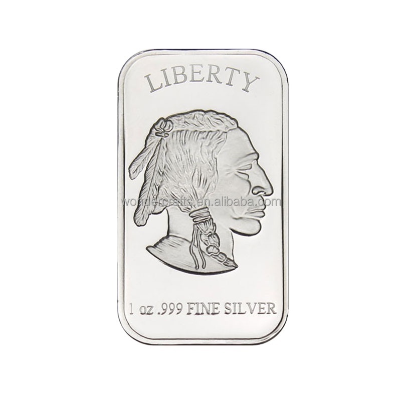 manufacturer free sample iron silver bars bullion bar personalized logo 1 gram silver bar