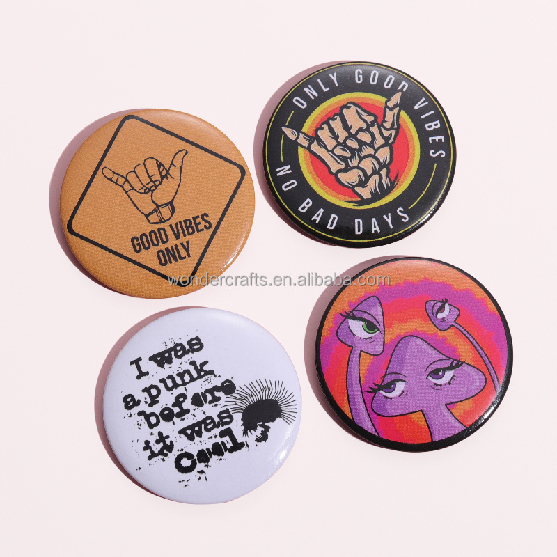 WD Custom Logo Punk Rock Music Lovers tinplate Serial Soft Button Pin City Boy Metal Brooch Backpack Jackets Pins Badge