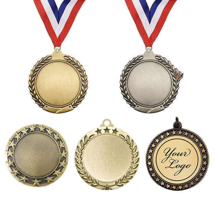 Design nickle free zinc alloy die cast made metal 3d blank award medals running blank table tennis competition sports medal