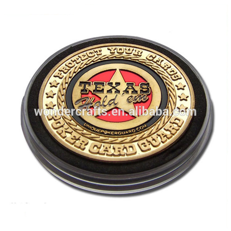 Advertising metal crafts souvenir coin bronze antique gold plating full color enamel stamp poker chips