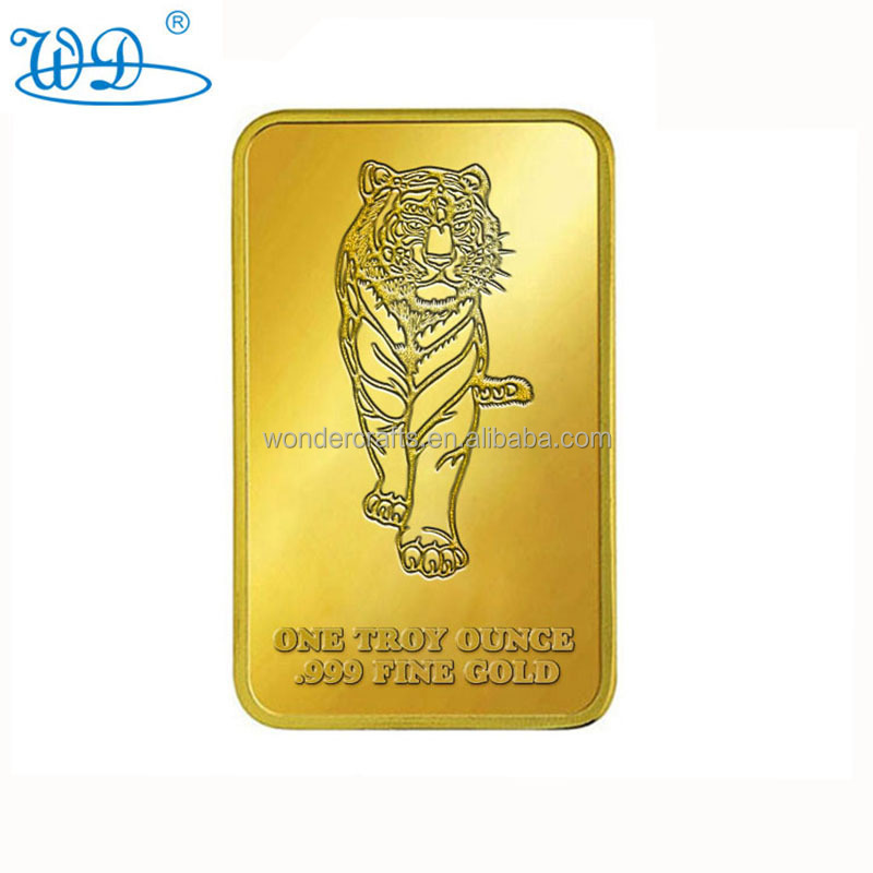 Manufacturer Free Sample Iron Stamping 3d Gold Bar Nugget Personality Logo 1 gram Gold Bar