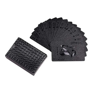 Black foil Playing cards Black Pearl Game Poker Waterproof Playing cards Black Rose  Dollar adult toy playing cards