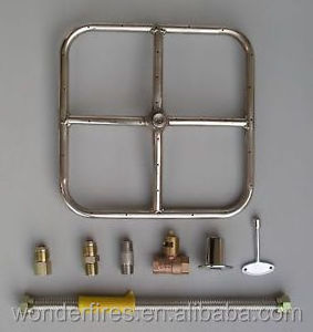 Linear Trough Propane Gas Fire Pit kit ring Burner