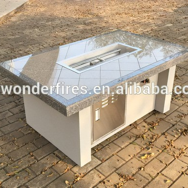 2019Square Outdoor Aluminum Gas Fire Pit table