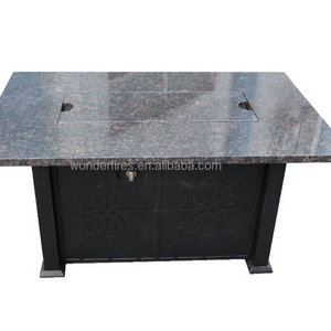 Outdoor Rectangle Gas Fire PIt System/fire bowl/Slate mosaic round mesa heating barbecue table fire pit