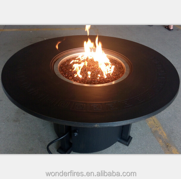 Drop in pan firepit / 18 inches patio furniture round gas fire pit fireplace/outdoor fire bowl