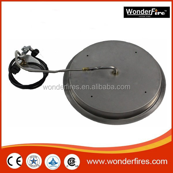 SUS304 outdoor firepit table fire ring/match or electric ignition/thermocouple/safety valve/Propane/natrual gas