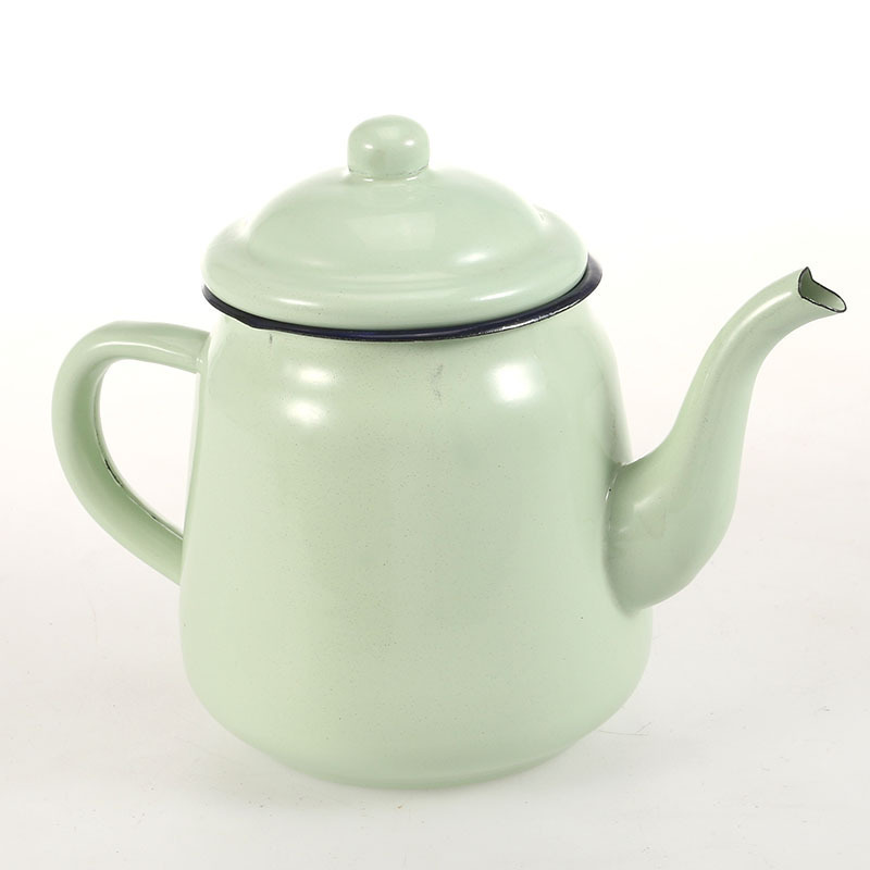 WONDERFUL 2024 Hot Sale Enamel Cooking Tea/Coffee/Milk Pot Customized Color Enamel Teapot Enamel Coffee Pot