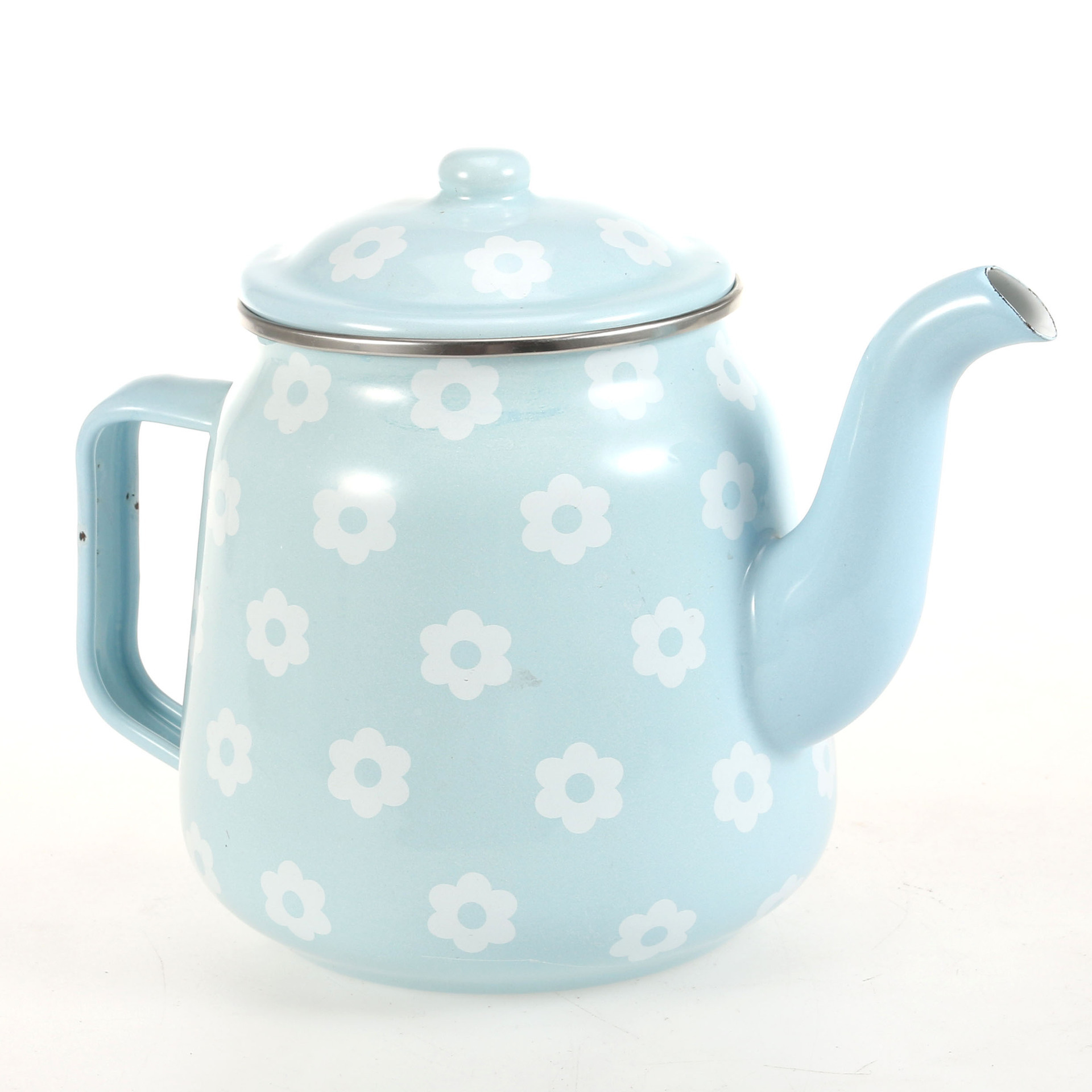 WONDERFUL 2024 Hot Sale Enamel Cooking Tea/Coffee/Milk Pot Customized Color Enamel Teapot Enamel Coffee Pot