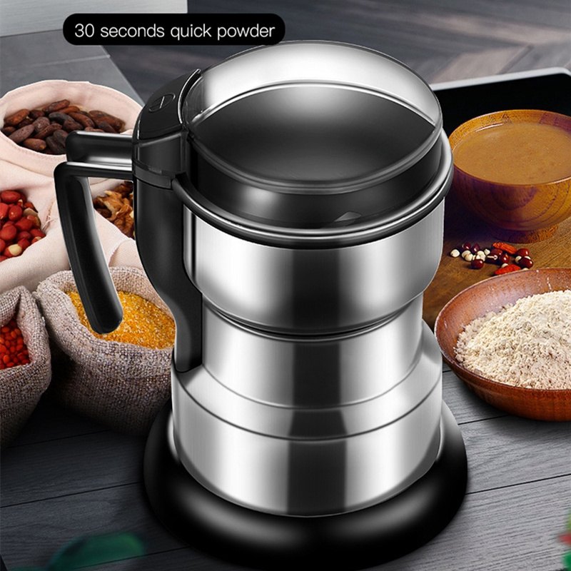 WONDERFUL 200W Household Small Electric Coffee Grinder Coffee Mill For Beans, Spices, Herbs, Nuts, Grains