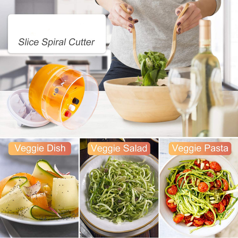 WONDERFUL Factory Wholesale Kitchen Handheld Spiralizer Vegetable Slicer 3 in 1 Multifunction Vegetable Spiral Cutter