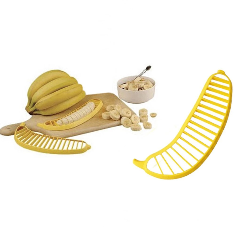 WONDERFUL Wholesale Hot Sale Free Hands And Convenient Kitchen Gadgets Slice Artifact Fruit Banana Slicer