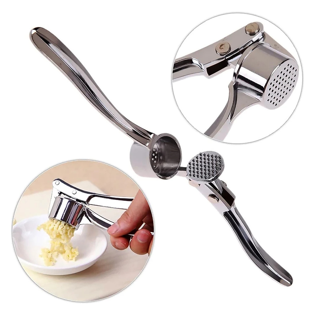 WONDERFUL Kitchen Gadgets Handheld Garlic Masher High Quality Garlic Crusher Stainless Steel Manual Garlic Press