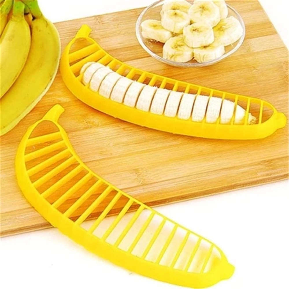 WONDERFUL Wholesale Hot Sale Free Hands And Convenient Kitchen Gadgets Slice Artifact Fruit Banana Slicer