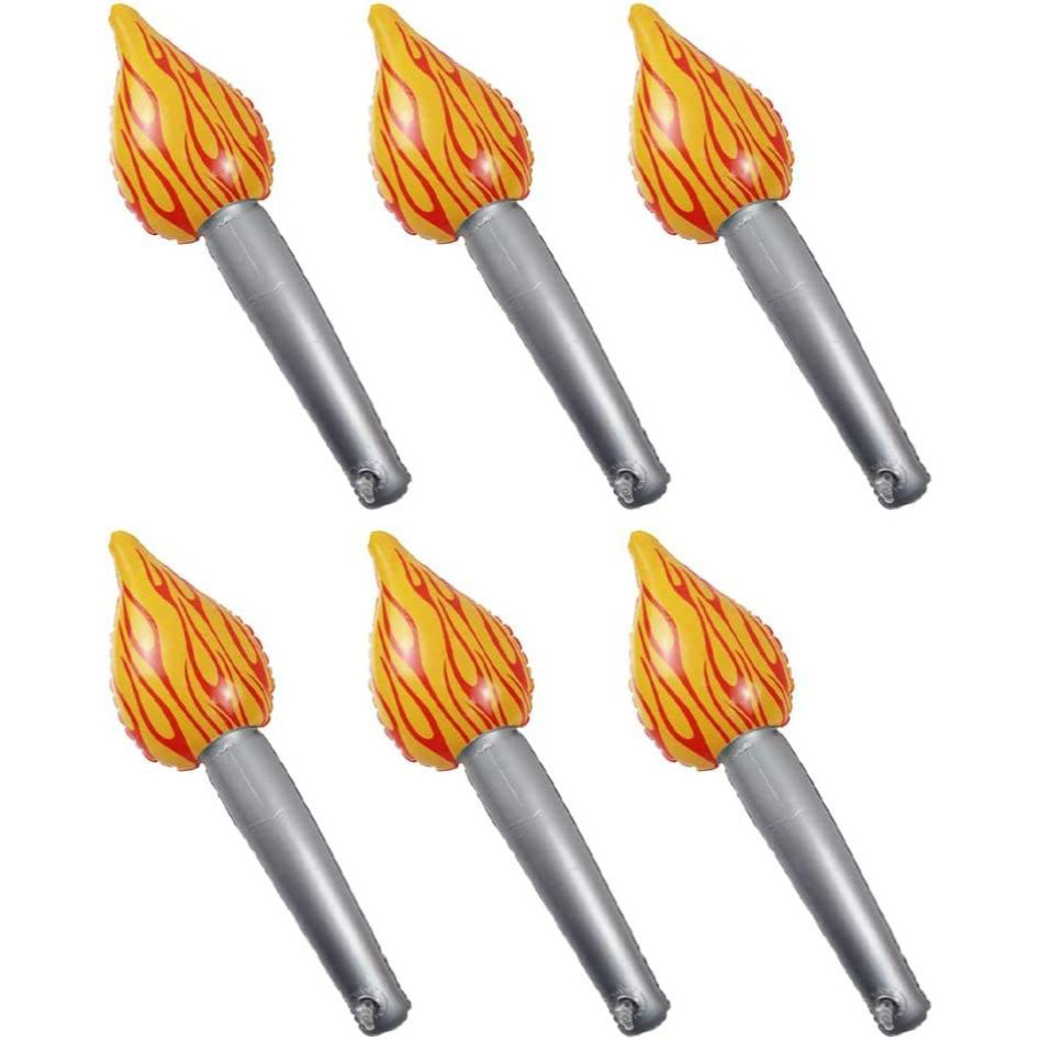 Inflatable Flame Toy Party Torch Props Party Decorations Inflatable Torch Torch Sticks Games Cheer Stick