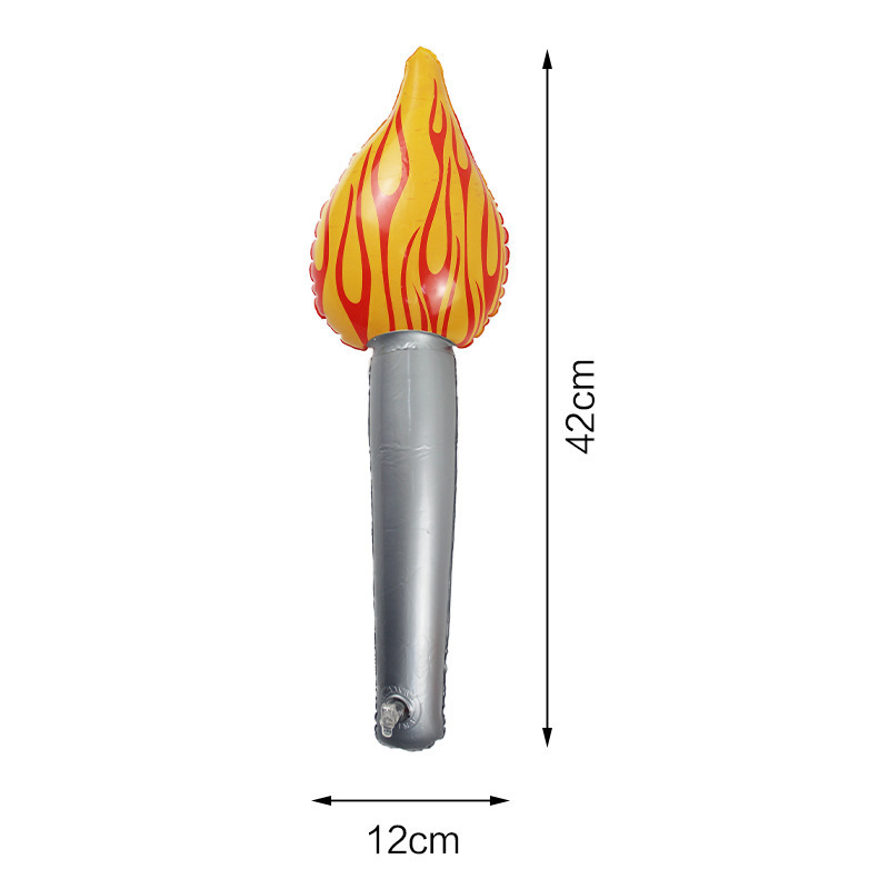 Inflatable Flame Toy Party Torch Props Party Decorations Inflatable Torch Torch Sticks Games Cheer Stick