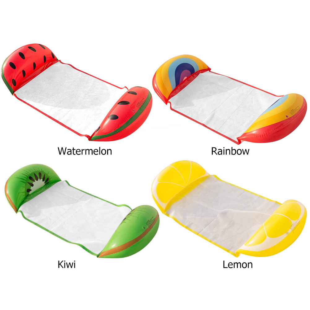 Fruit Swimming Pool Lounger Water Float Hammock Air Mattress Pool Adult Swimming Pool Inflatable Hammock