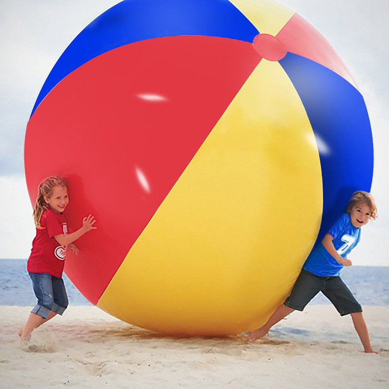 Novelty Toys Outdoor Multiparty Holiday Beach Giant Inflatable Ball Full Size Inflatable Beach Ball For Kids And Adults