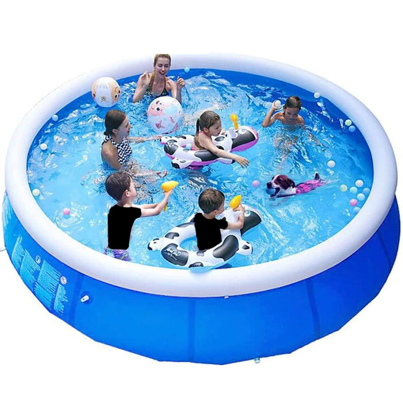 Family Inflatable Swimming Pool Above Ground Outdoor Backyard Portable Top Ring Blow Up Pools for Kids and Adults